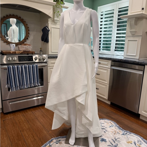Calvin Klein Dresses & Skirts - NWT Calvin Klein Wedding Reception White Party Asymmetrical High Low Dress 4